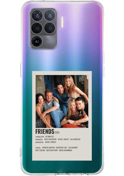 Oppo Reno 5 Lite Uyumlu Friends Mini Poster Tasarımlı Baskılı Silikon Kılıf
