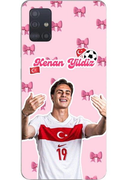 Samsung Galaxy A51 Uyumlu Kenan Yıldız Kurdele Baskılı Silikon Kılıf