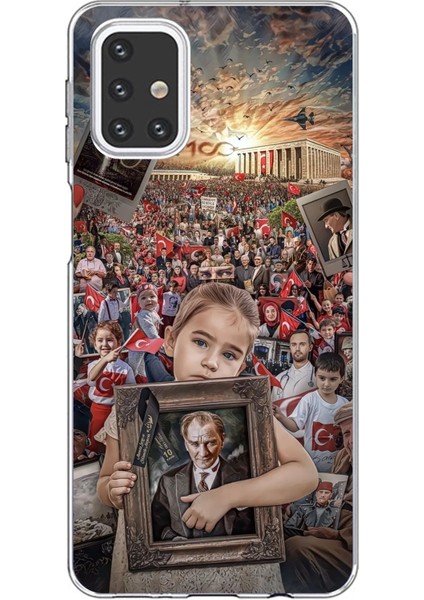 Samsung Galaxy M31S Uyumlu Atatürk Anıtkabir Baskılı Silikon Kılıf