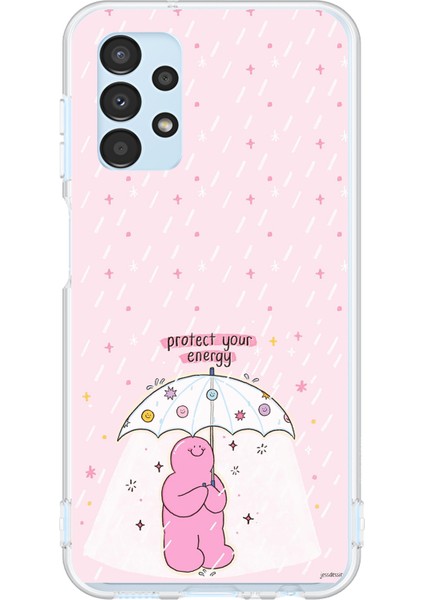 Samsung Galaxy A13 Uyumlu Protect Your Energy Tasarımlı Baskılı Silikon Kılıf