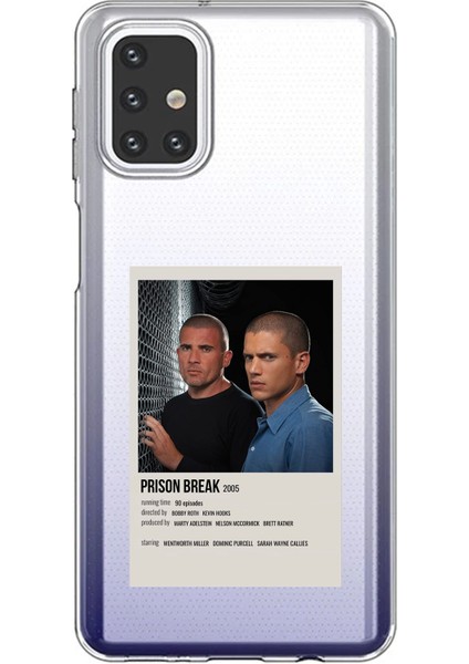 Samsung Galaxy M31S Uyumlu Prison Break Tasarımlı Baskılı Silikon Kılıf