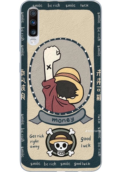 Samsung Galaxy A30S - A50 Uyumlu One Piece Dolar Baskılı Silikon Kılıf