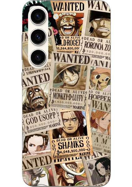 Samsung Galaxy S23 Uyumlu One Piece Gazete Tasarımlı Baskılı Silikon Kılıf