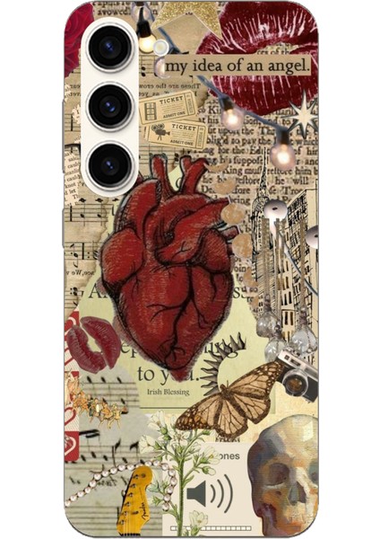 Samsung Galaxy S23 Uyumlu Vampire Diaries Vintage Baskılı Silikon Kılıf