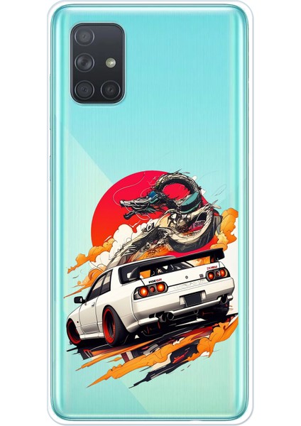 Samsung Galaxy A71 Uyumlu Gtr Güneş Ejderha Tasarımlı Baskılı Silikon Kılıf