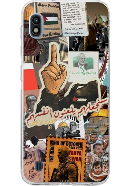Samsung Galaxy J8 - A6 Plus Uyumlu Filistin Özgürlük Baskılı Silikon Kılıf