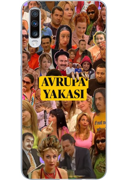 Samsung Galaxy A30S - A50 Uyumlu Avrupa Yakası Baskılı Silikon Kılıf