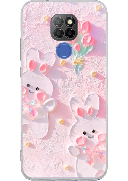 General Mobile Gm 20 Uyumlu Sevimli Tavşanlar Baskılı Silikon Kılıf
