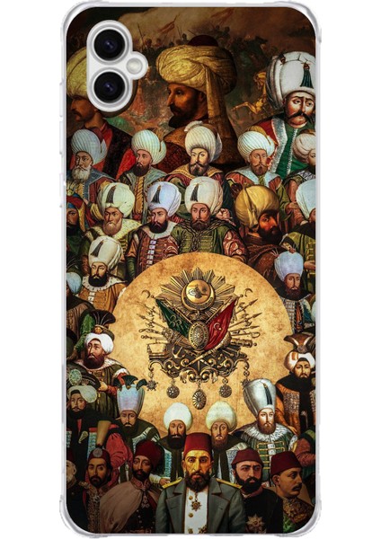 Samsung Galaxy A04 Uyumlu Osmanlı Padişahları Baskılı Silikon Kılıf