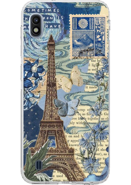 Samsung Galaxy J8 - A6 Plus Uyumlu Paris ve Eyfel Kulesi Baskılı Silikon Kılıf