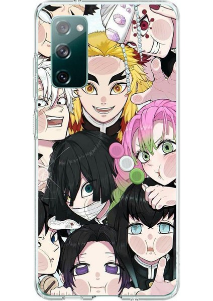 Samsung Galaxy S20 Fe Uyumlu Demon Slayer Manga Baskılı Silikon Kılıf