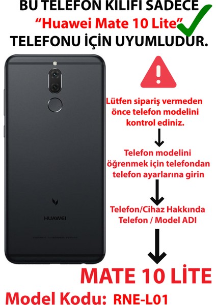 Huawei Mate 10 Lite Uyumlu Pembe Posta Pulları Baskılı Silikon Kılıf fiyatları