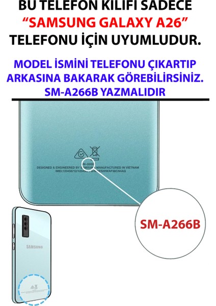 Samsung Galaxy A26 Uyumlu Pembe Kelebekler Baskılı Silikon Kılıf fiyatları