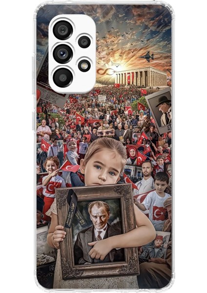 Samsung Galaxy A23 Uyumlu Anıtkabir Atatürk Portre Baskılı Silikon Kılıf