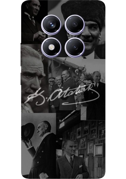 Redmi Note 14 Pro Plus 5g Uyumlu Kemal Atatürk Imza Baskılı Silikon Kılıf