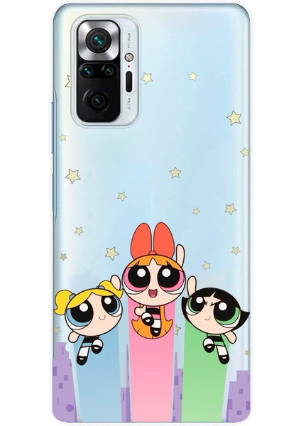 Redmi Note 10 Pro Uyumlu Powerpuff Girls Tasarımlı Baskılı Silikon Kılıf