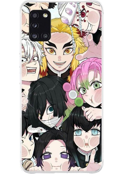 Samsung Galaxy A31 Uyumlu Demon Slayer Manga Baskılı Silikon Kılıf