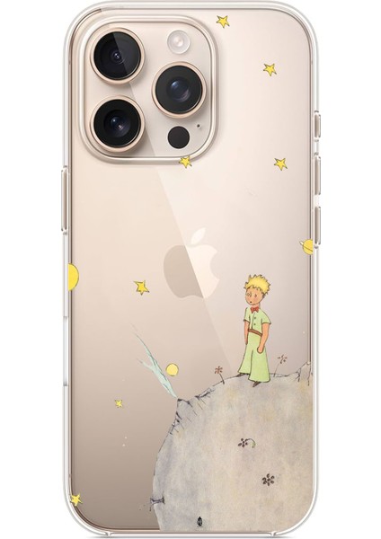 iPhone 16 Pro Max Uyumlu Küçük Prens Tasarımlı Baskılı Silikon Kılıf