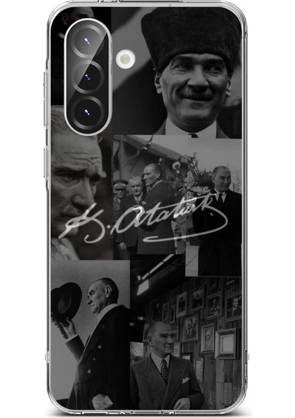 Samsung Galaxy A36 Uyumlu Kemal Atatürk Imza Baskılı Silikon Kılıf