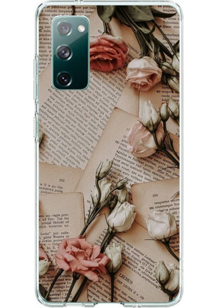 Samsung Galaxy S20 Fe Uyumlu Retro Gazete Güller Tasarımlı Baskılı Silikon Kılıf