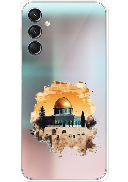 Samsung Galaxy A24 Uyumlu Mescid-I Aksa Tasarımlı Baskılı Silikon Kılıf