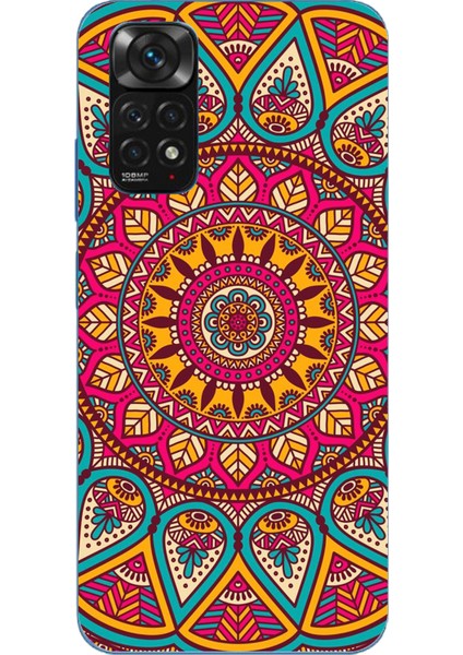 Redmi Note 11 - 11S Uyumlu Mandala Baskılı Silikon Kılıf