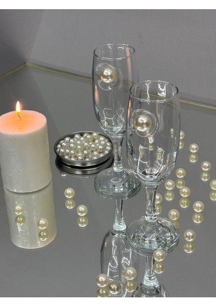 Şampanya Kadehi̇ Klasi̇k Inci̇ Fi̇gürlü 2'li̇ fiyatları