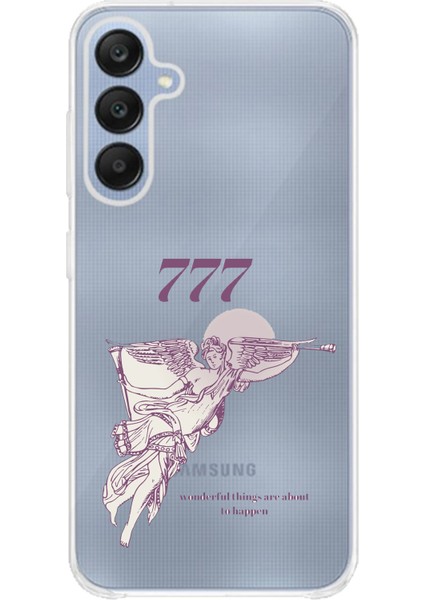 Samsung Galaxy A25 Uyumlu 777 Melek Tasarımlı Baskılı Silikon Kılıf