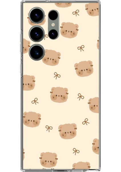 Samsung Galaxy S23 Ultra Uyumlu Sevimli Ayıcıklar Baskılı Silikon Kılıf