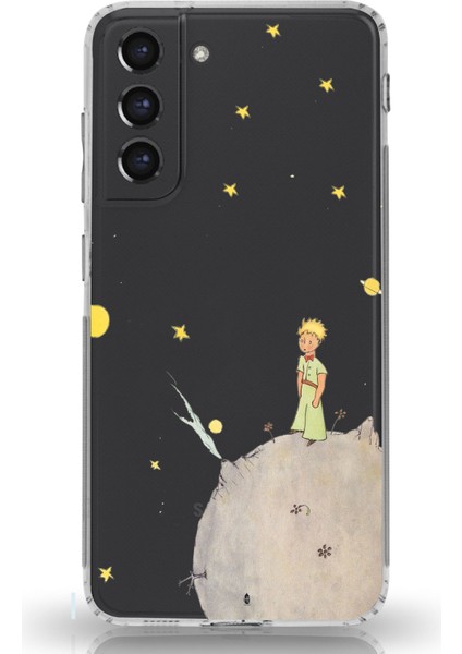 Samsung Galaxy S21 Fe Uyumlu Küçük Prens Tasarımlı Baskılı Silikon Kılıf