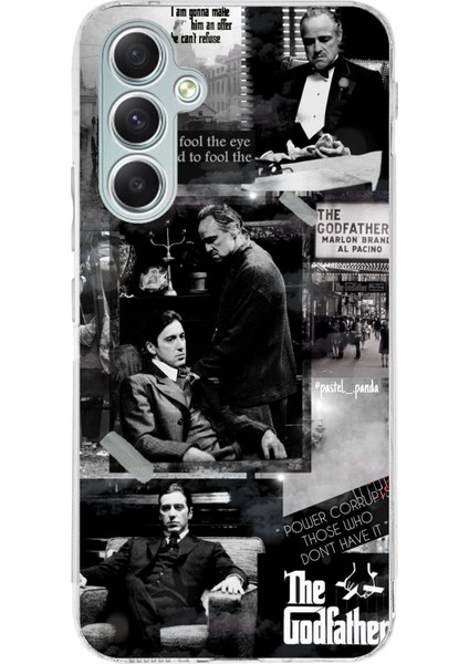 Samsung Galaxy A34 Uyumlu The Godfather Baba Film Tasarımlı Baskılı Silikon Kılıf