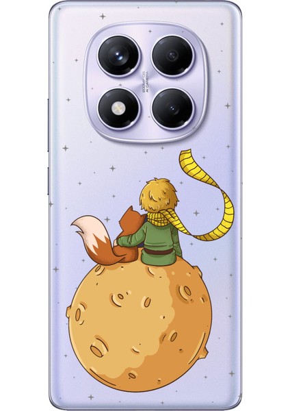 Redmi Note 14 Pro Plus 5g Uyumlu Küçük Prens Gezegen Boa Tasarımlı Baskılı Silikon Kılıf