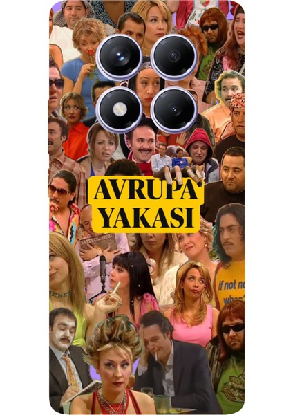 Redmi Note 14 Pro Plus 5g Uyumlu Avrupa Yakası Baskılı Silikon Kılıf