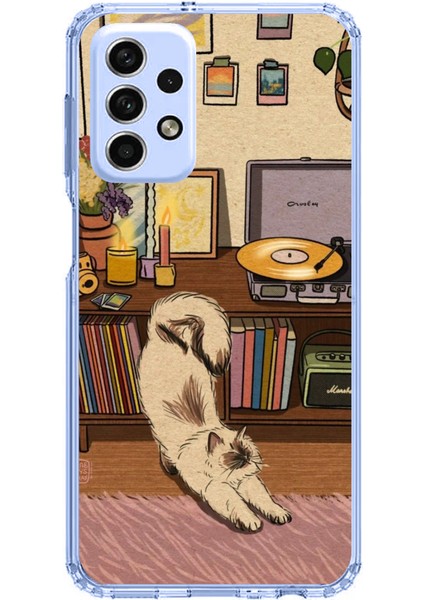 Samsung Galaxy A33 Uyumlu Nostaljik Köpek Tasarımlı Baskılı Silikon Kılıf