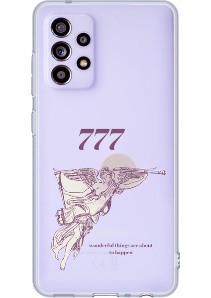 Samsung Galaxy A52 - A52S Uyumlu 777 Melek Tasarımlı Baskılı Silikon Kılıf