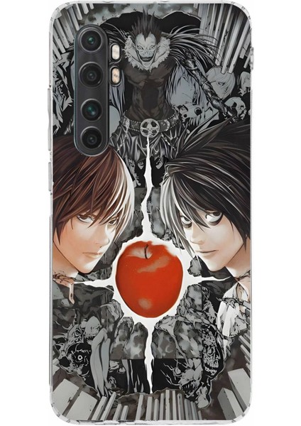 Mi Note 10 Lite Uyumlu Death Note Kapak Tasarımlı Baskılı Silikon Kılıf