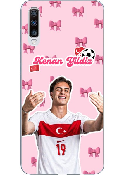 Samsung Galaxy A30S - A50 Uyumlu Kenan Yıldız Kurdele Baskılı Silikon Kılıf