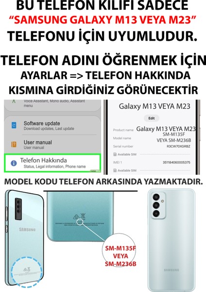 Samsung Galaxy M13 - M23 Uyumlu Pembe Posta Pulları Baskılı Silikon Kılıf fiyatları