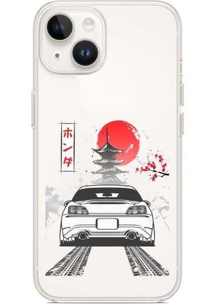 iPhone 13 - 14 Uyumlu S2000 Tasarımlı Baskılı Silikon Kılıf