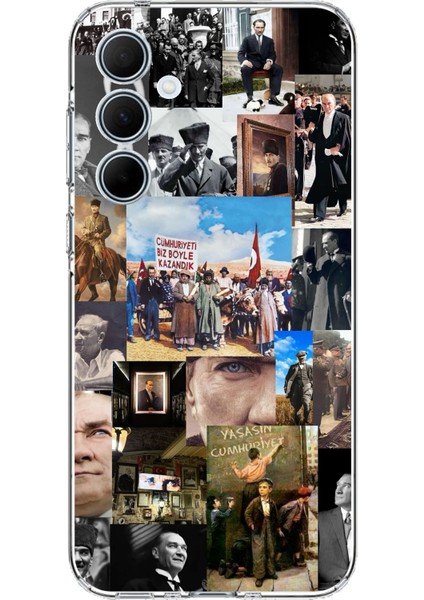 Samsung Galaxy A35 Uyumlu Atatürk Cumhuriyet Baskılı Silikon Kılıf