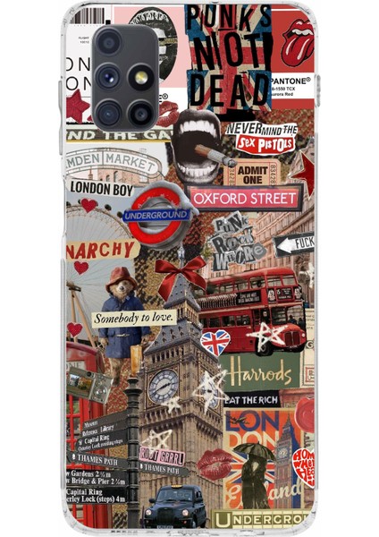 Samsung Galaxy M51 Uyumlu Londra Baskılı Silikon Kılıf