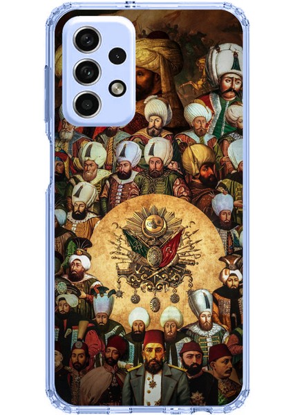 Samsung Galaxy A33 Uyumlu Osmanlı Padişahları Baskılı Silikon Kılıf