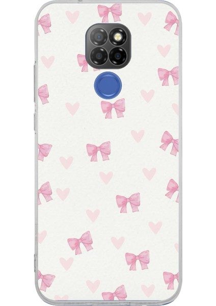 General Mobile Gm 20 Uyumlu Fiyonklar ve Pembe Kalpler Baskılı Silikon Kılıf