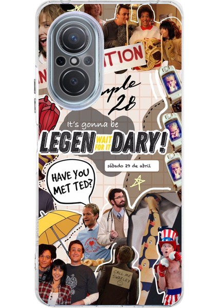 Huawei Nova 9 Se Uyumlu Retro Gazete How I Met Your Mother Tasarımlı Baskılı Silikon Kılıf