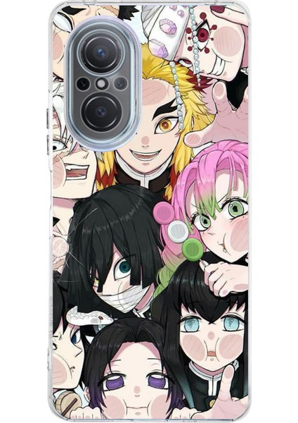 Huawei Nova 9 Se Uyumlu Demon Slayer Manga Baskılı Silikon Kılıf
