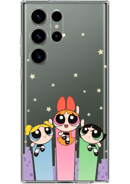 Samsung Galaxy S24 Ultra Uyumlu Powerpuff Girls Tasarımlı Baskılı Silikon Kılıf