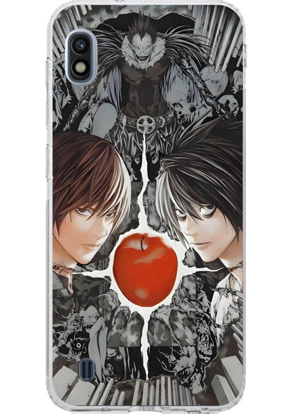Samsung Galaxy J8 - A6 Plus Uyumlu Death Note Kapak Tasarımlı Baskılı Silikon Kılıf