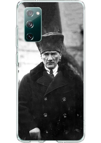 Samsung Galaxy S20 Fe Uyumlu Mustafa Kemal Atatürk Portre Baskılı Silikon Kılıf