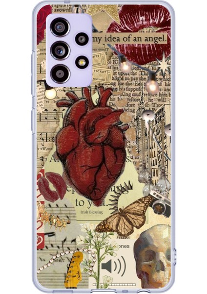 Samsung Galaxy A52 - A52S Uyumlu Vampire Diaries Vintage Baskılı Silikon Kılıf