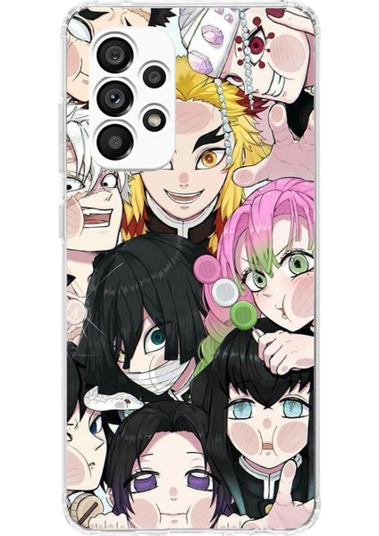 Samsung Galaxy A23 Uyumlu Demon Slayer Manga Baskılı Silikon Kılıf